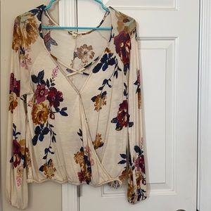 Flowered Blouse, runs small